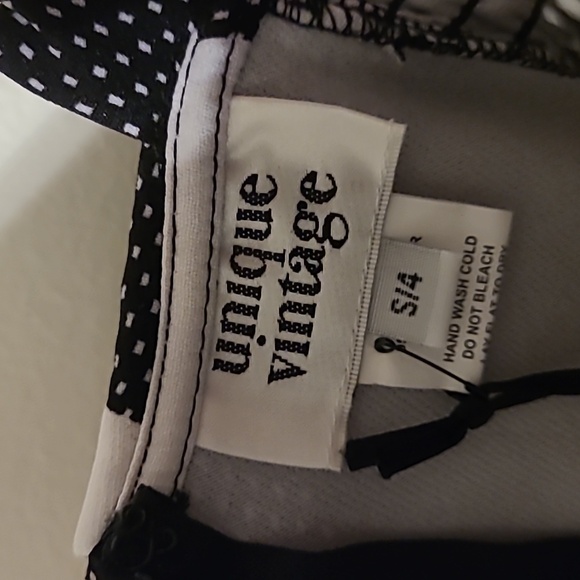 Unique Vintage Gingham Swing Dress - Picture 4 of 7